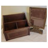 Wooden Frame and Letter Holder