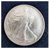 1991 US Silver Dollar