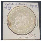 1983 One Ounce Silver Coin