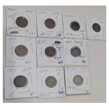 1859-1888 US Indian Head One Cent Pieces