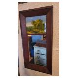 Vintage Reverse Painting Mirror