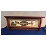 Wooden Fishing Coat Rack