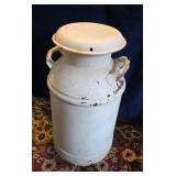 Vintage Painted Metal Milk Cans