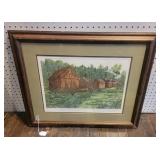 'Three Barns' Numbered Print