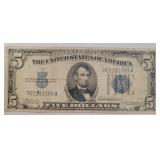 1934 A US $5 Silver Certificate