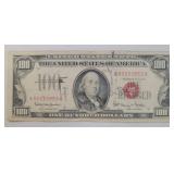 1966 US $100 Red Seal Note