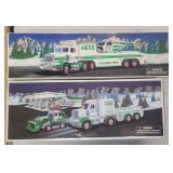 1995 & 2013 Hess Trucks, Helicopter and Tractor