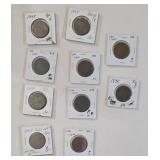 1848 US Large One Cent Pieces