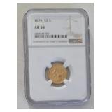 1879 US Gold $2.5 Coin NGC Graded