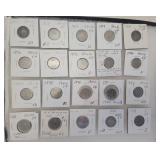 1869-1912 US 5 Cent Pieces