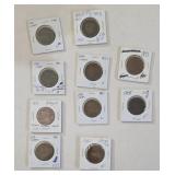 1851 US Large One Cent Pieces