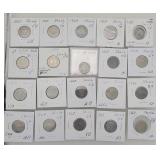 1867-1869 US 5 Cent Pieces