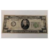 1934 US $20 Note