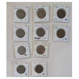 1847 & 1848 US Large One Cent Pieces