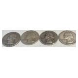 4- US Silver Quarters