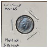 1964 US Silver Dime #1