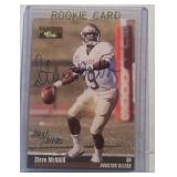 Steve McNair Autographed Rookie Card