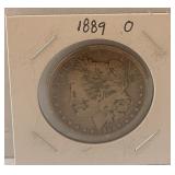 1889 O Morgan Silver Dollar