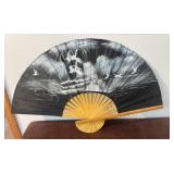 Vintage handpainted Folding Fan