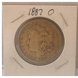 1887 O Morgan Silver Dollar