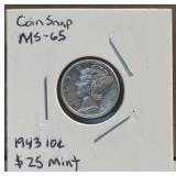 Silver Mercury Dime