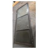 Brown Metal Storm Door