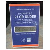 21 Or Older Sign
