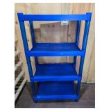 Blue Plastic Shelving Unit