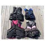 4- Neoprene Life Jackets
