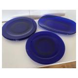 Sapphire Blue Plates & Platter