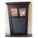 Magnetic/Chalk Board Message Board