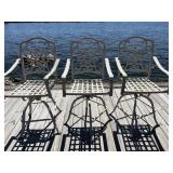 3- Tall Patio Chairs