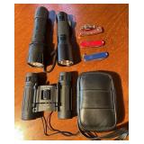 Knives- Binoculars & Flashlights