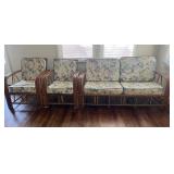 Vintage Rattan Sofa & Chairs