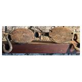 2- Vintage Block & Tackle Pulleys