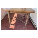 Natural Wood Leg End Table