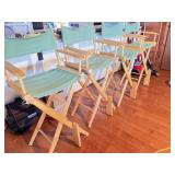 4- Canvas Back-Seat Director's Chairs (Tall)