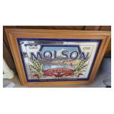 Mirrored Molson Canadian Sign