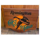 Wooden Remington Sign