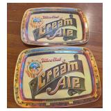 Utica Club Cream Ale Serving Trays