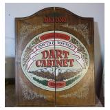 Dartboard and Cabinet