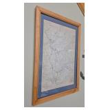 Framed Remsen NY including Kayuta Lake Map