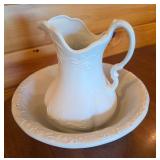 Ironstone Pitcher and Wash Basin