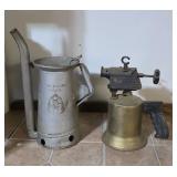 Vintage Huffman Oil Can and Burner