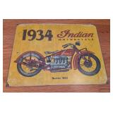 Indian Motorcycle Metal Sign