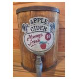 Apple Cider Barrel Decor