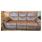 Leather Reclining Sofa