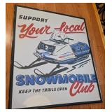 Snowmobile Club Sign