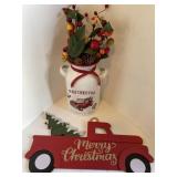 Christmas Lot, Tin Bucket 7"