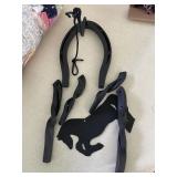 Handmade Wrought Iron Horse Shue Wind Chime
